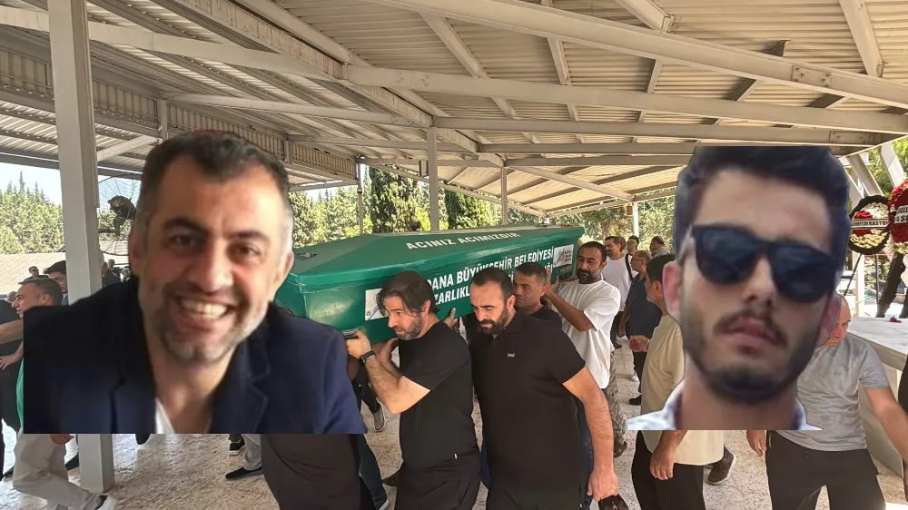 Adana’da silahlı saldırıda öldürülen baba ve oğlu yan yana defnedildi
