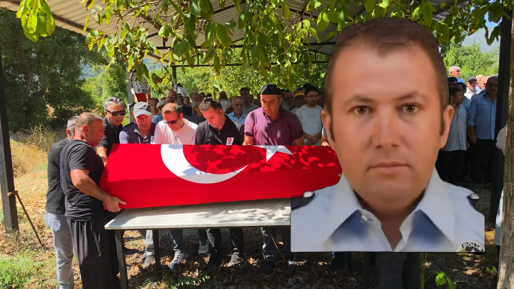 Kayseri’de hayatını kaybeden polis memuru Feke’de toprağa verildi